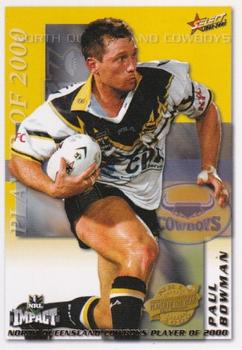 2001 Select Impact - Club Player of 2000 #CP8 Paul Bowman Front